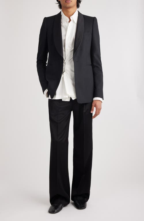 Dries Van Noten Baylors Wool & Silk Dinner Jacket In Black 900