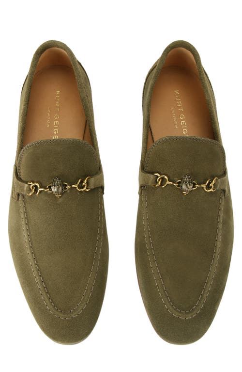 Shop Kurt Geiger London Ali Bit Loafer In Beige/khaki