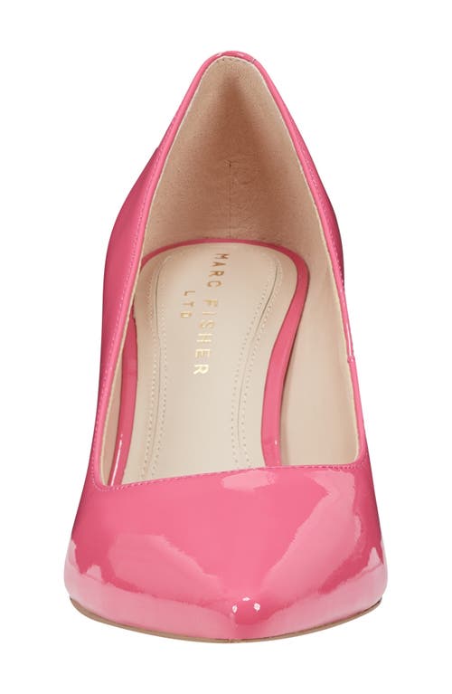 Marc Fisher Ltd Zala Block Heel Pump In Dark Pink Patent