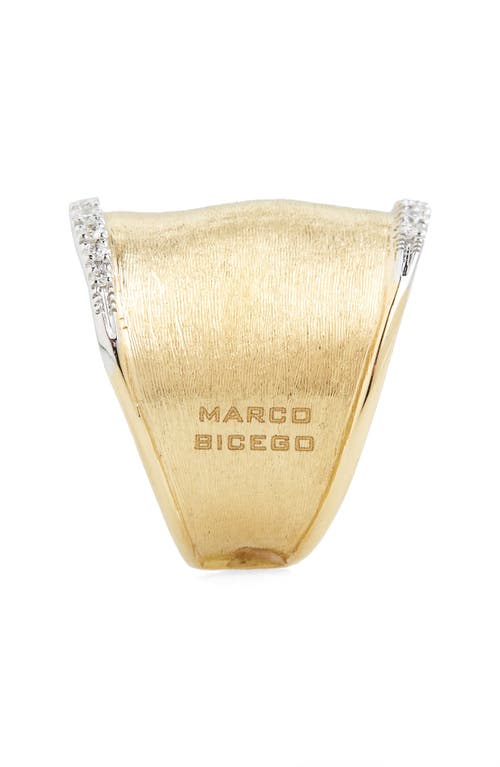 Shop Marco Bicego Lunaria Diamond Band Ring In 18k Yellow Gold