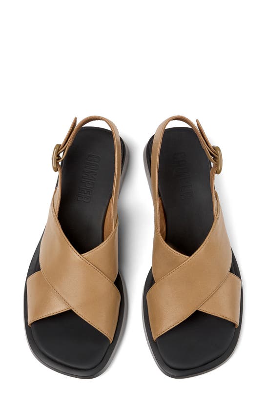 Shop Camper Dana Slingback Sandal In Medium Brown