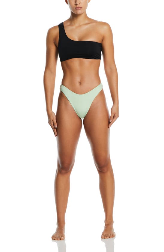 Shop Nike Asymmetric Bikini Top In Black