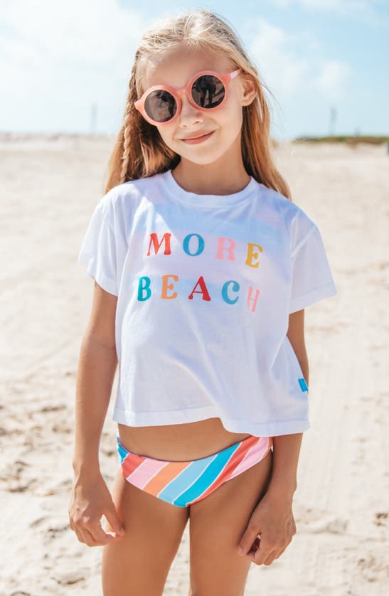Shop Feather 4 Arrow Kids' Waverly Stripe Reversible Two-piece Swimsuit In Multi Stripe