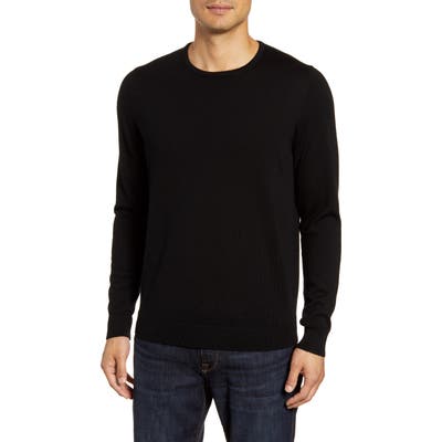 Nordstrom Shop Crewneck Merino Wool Sweater, Black