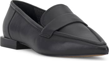 Womens black clearance pointed toe loafers