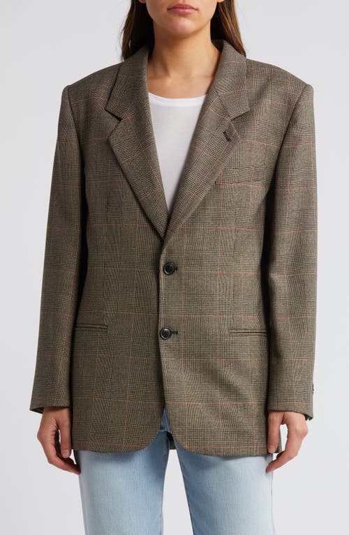 Shop Frame Grandfather Blazer In Brown Multi