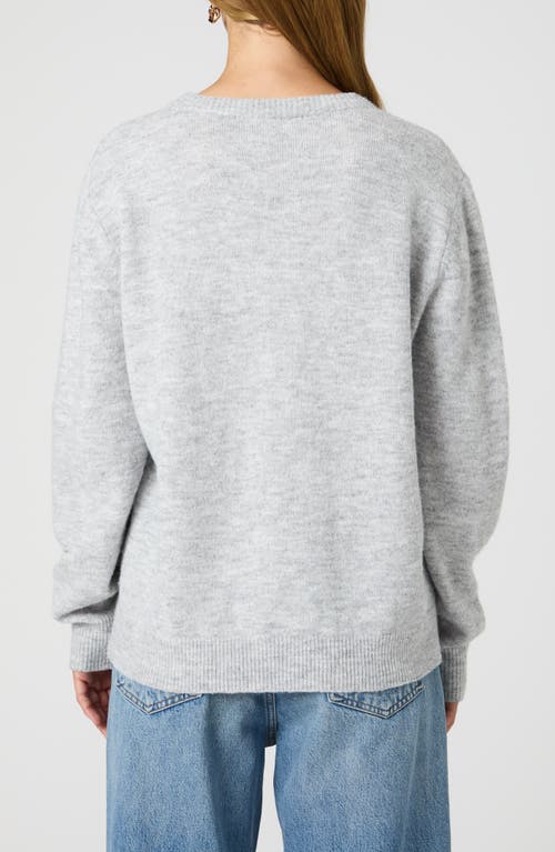 Shop French Connection Kesia Crewneck Sweater In Light Grey