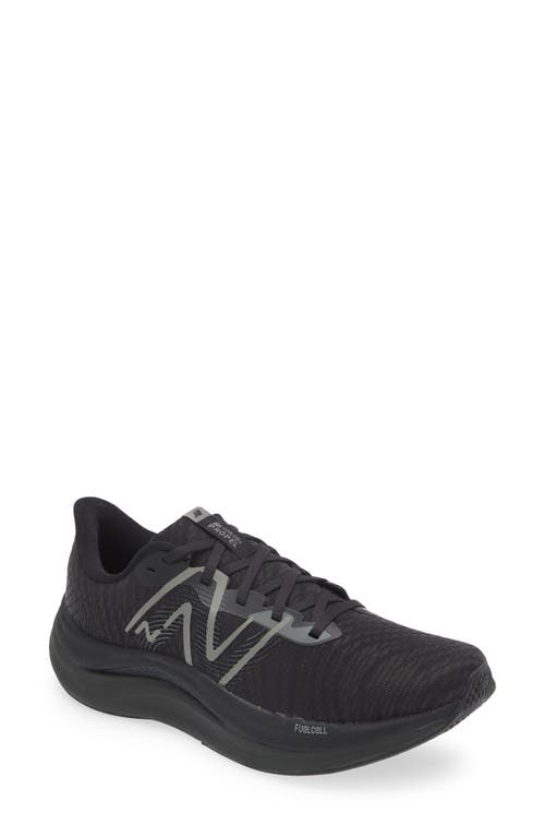 New Balance Fuelcell Propel V4 Running Shoe In Black/harbor Grey