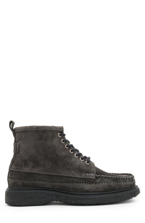 Shop Allsaints Gibbs Moc Toe Boot In Charcoal Grey