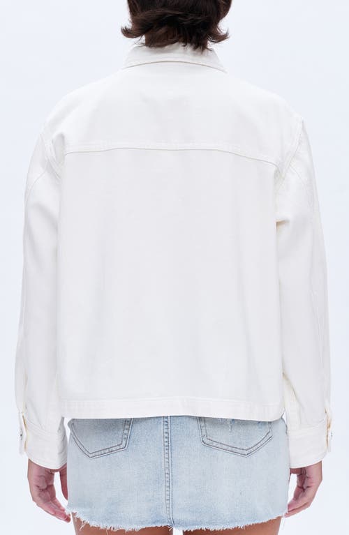 Shop Bayeas Oversize Denim Jacket In White