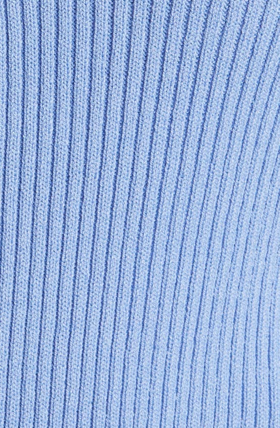 Shop Hugo Boss Fality Sleeveless Cutout Rib Sweater In Hydrangea