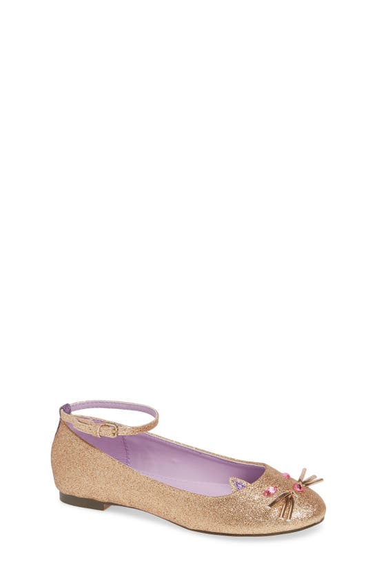 CREWCUTS BY J.CREW KITTY-FACE BALLET FLAT