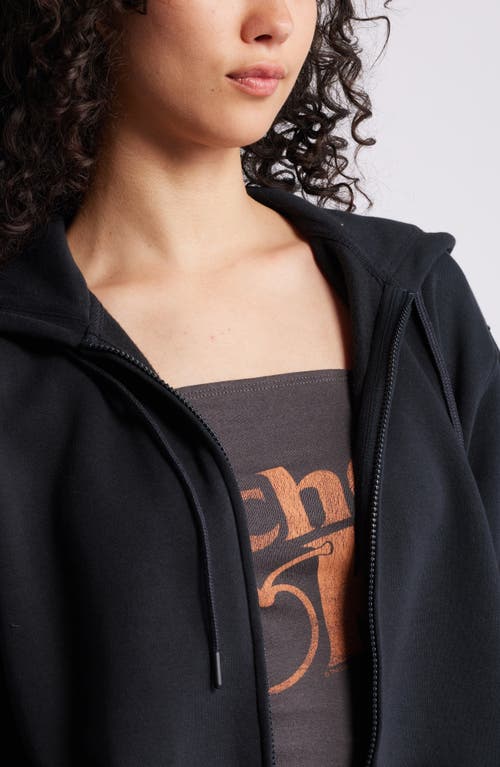 Shop Bp. Oversize Zip Fleece Hoodie In Black Jet