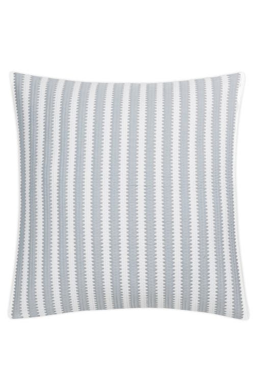 Matouk Apollo Stripe Matelasse Euro Sham In Dove