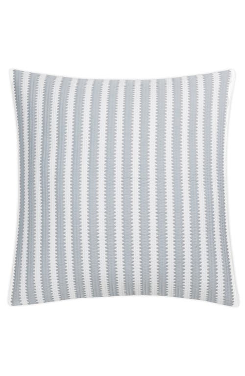 Matouk Apollo Stripe Matelassé Euro Pillow Sham in Dove 