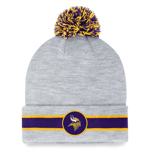 Minnesota Vikings Fanatics Branded Women's Cuffed Knit Hat with Pom - Purple