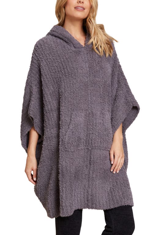 Shop Barefoot Dreams Cozychic® Ribbed Hooded Poncho In Carbon