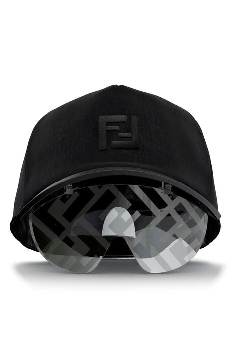 The Fendi Eyecap Baseball Cap with Mask Sunglasses