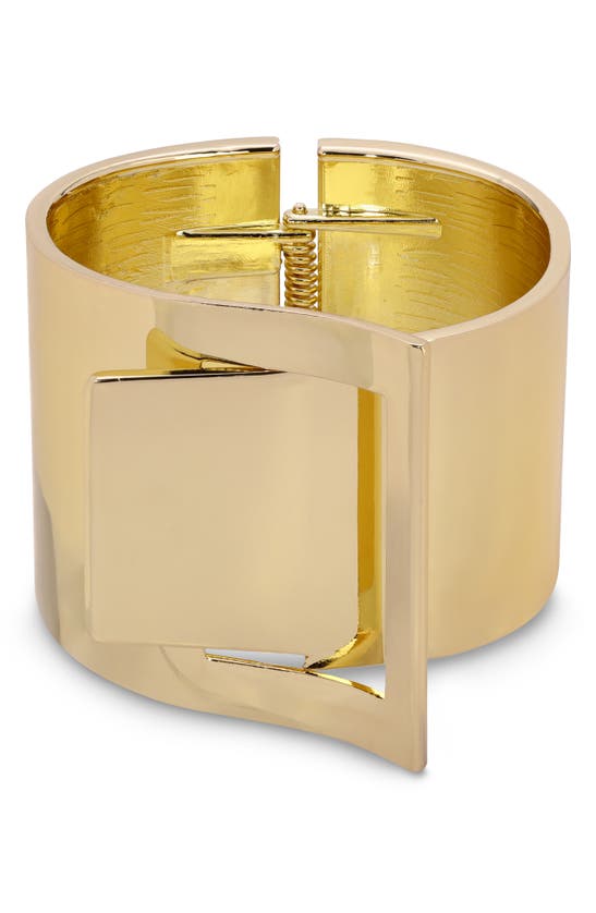 Shop Eye Candy Los Angeles Lara Cuff Bracelet In Gold
