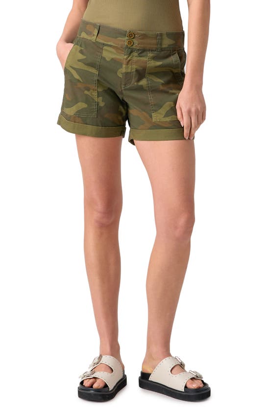 Shop Sanctuary Renegade Camo Rolled Cuff Shorts In Renew Camo