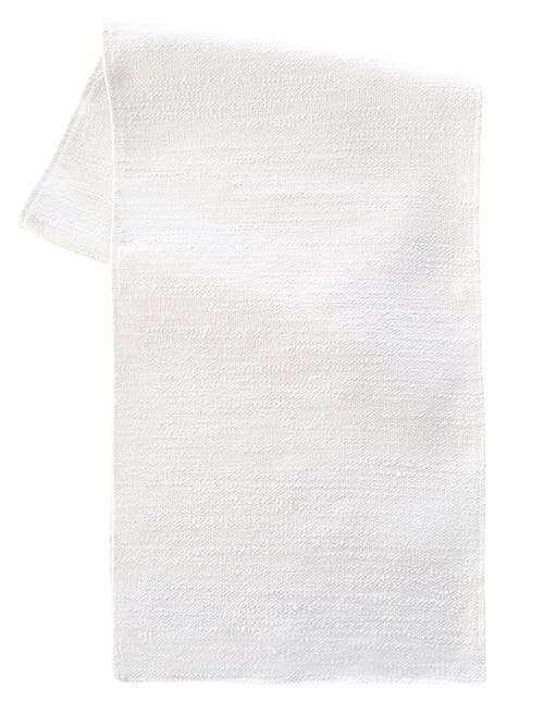 Anaya Seaside Smooth Indoor Outdoor Table Runner In White