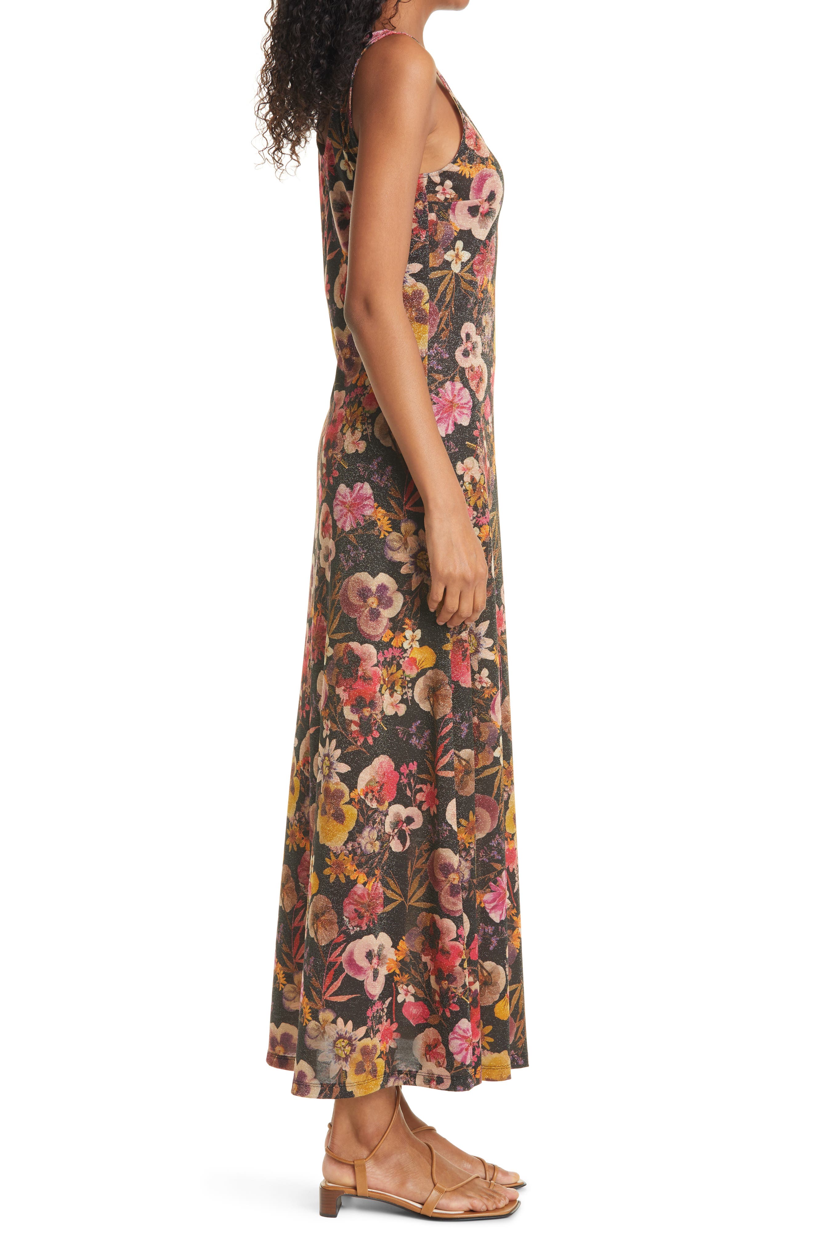 Fuzzi Floral Print Tank Dress | Nordstrom