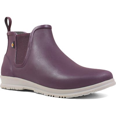 Bogs Sweetpea Chelsea Rain Boot, Purple