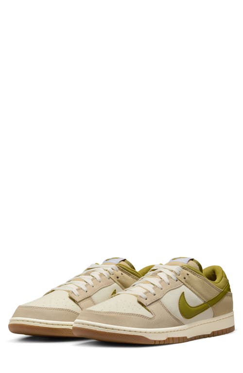 Nike Dunk Low Basketball Sneaker In Sail/pacific Moss/cream