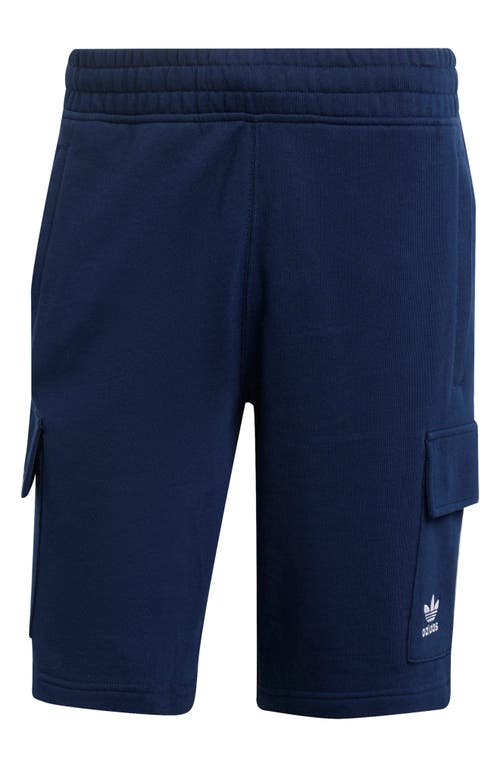 adidas Originals Trefoil Essentials Cargo Sweat Shorts Night Indigo at Nordstrom,