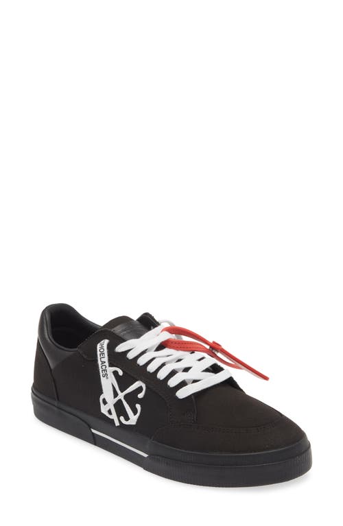 Off-White New Vulcanized Low Top Sneaker Black White at Nordstrom,