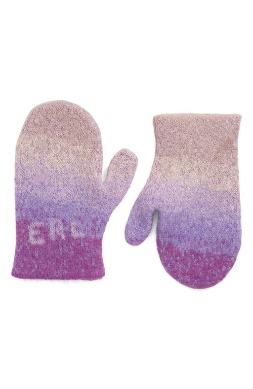 ERL Gender Inclusive Gradient Mohair Blend Mittens in Purple