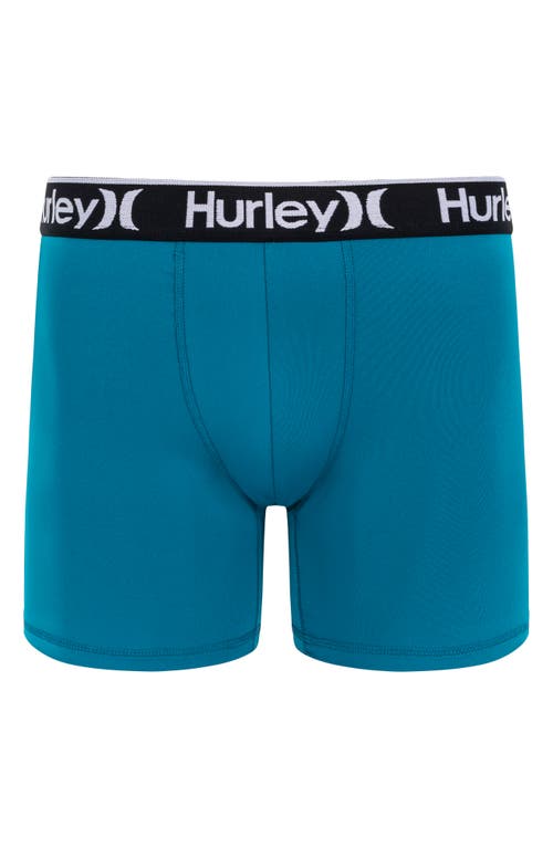 Shop Hurley Regrind 3-pack Boxer Briefs In Blue