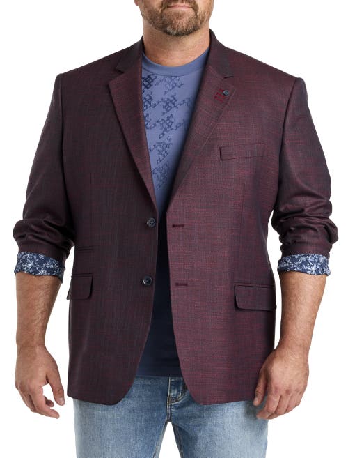 Shop Synrgy By Dxl Textured Sport Coat In Burgundy