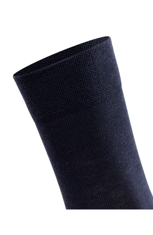 Shop Falke Sensitive London Cotton Blend Socks In Dark Navy