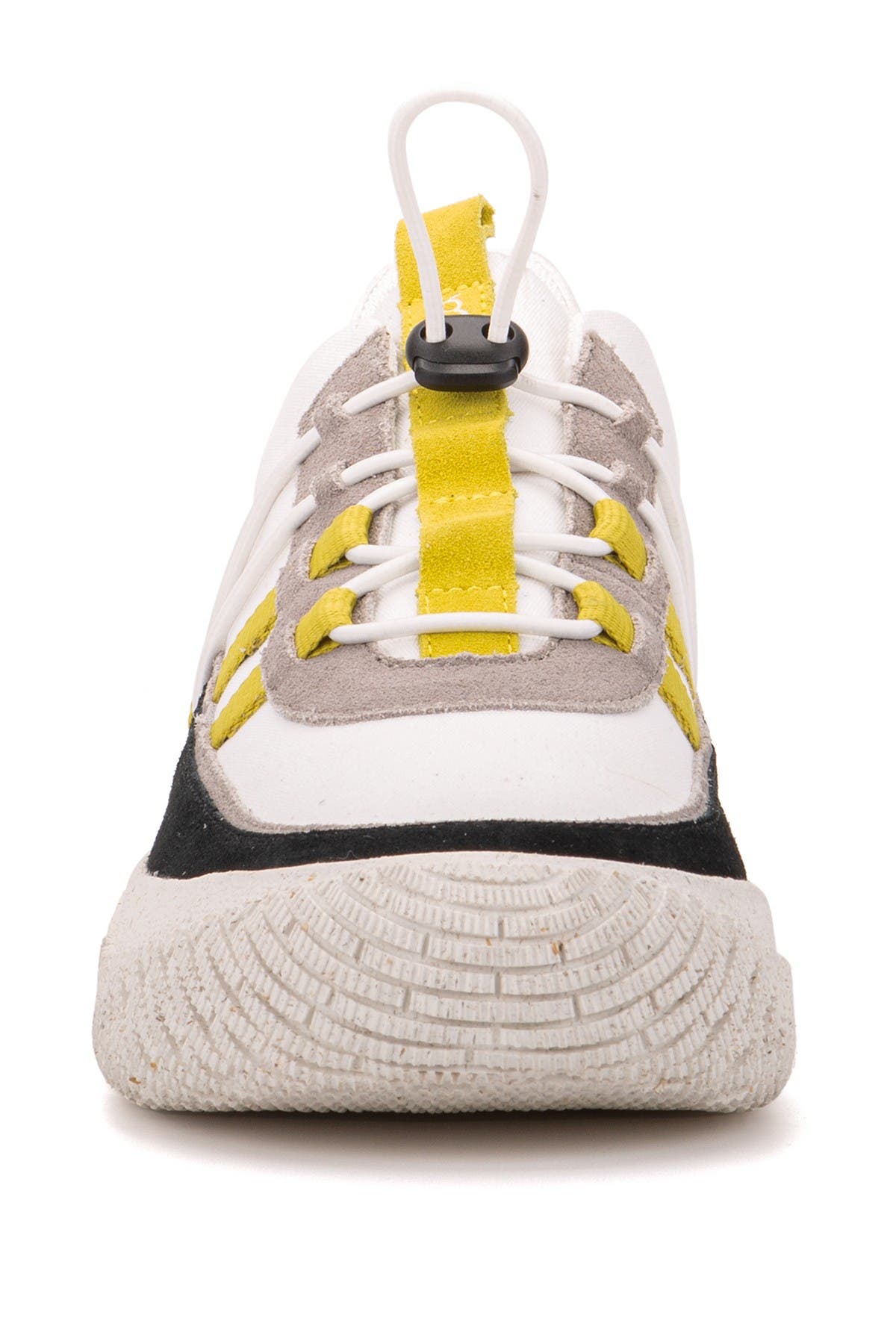 hybrid green label artful suede sneaker