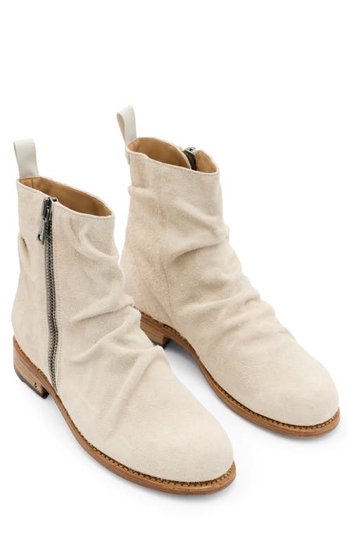 John Varvatos Slouchy Zip Boot China White at Nordstrom,