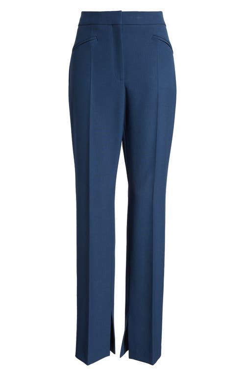 Shop Hugo Boss Boss Teana Stretch Straight Leg Pants In Insignia Blue