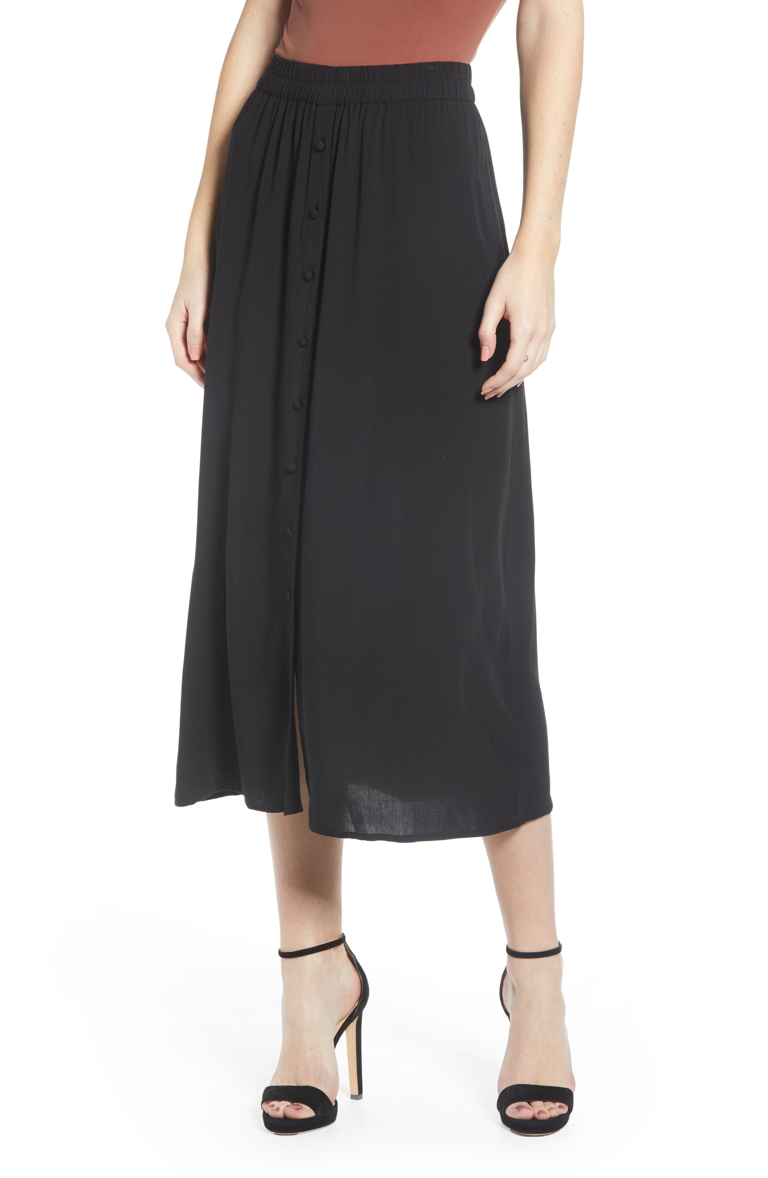 Vero Moda Gael Midi Skirt, Black