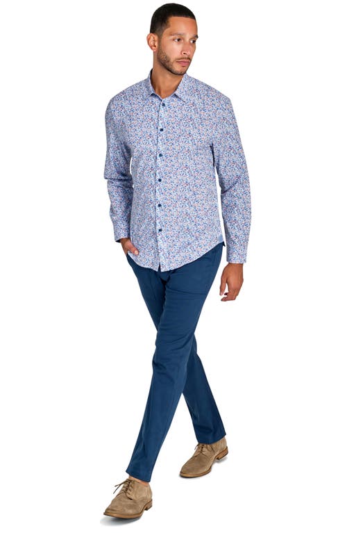 BROOKLYN BRIGADE BROOKLYN BRIGADE FLORAL RECYCLED 4-WAY STRETCH PERFORMANCE LONG SLEEVE SHIRT 