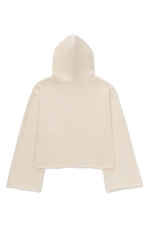 Shop Honor The Gift Oversize Cotton Graphic Hoodie In Cream