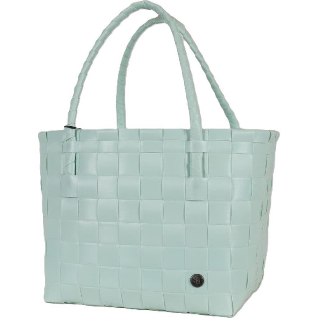Handed By Paris Recycled Plastic Tote Bag In Soft Mint