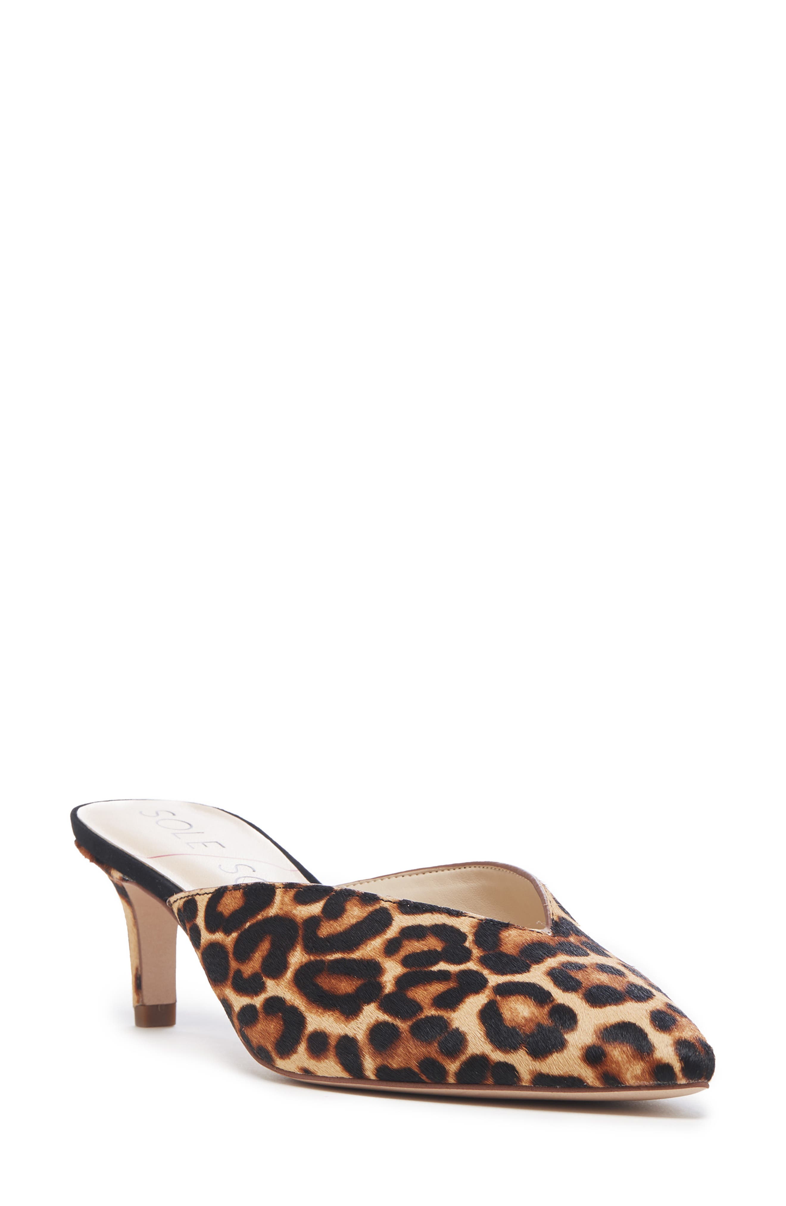 Sole Society Maleah Pointy Toe Mule, Brown