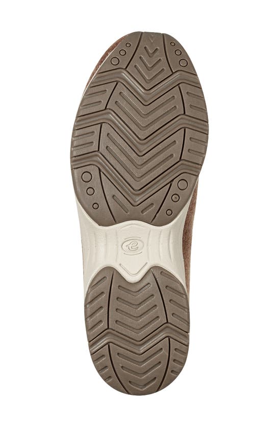 Easy Spirit Trepose Faux Shearling Lined Slipper In Medium Brown