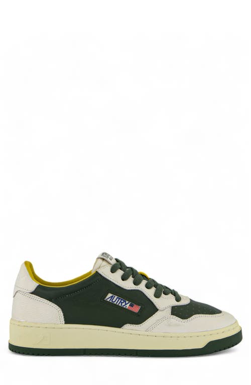 Autry Medalist Low Sneaker In Mix/suede/mint