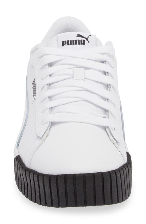 Puma Crew 2.0 Sneaker In White- White-black