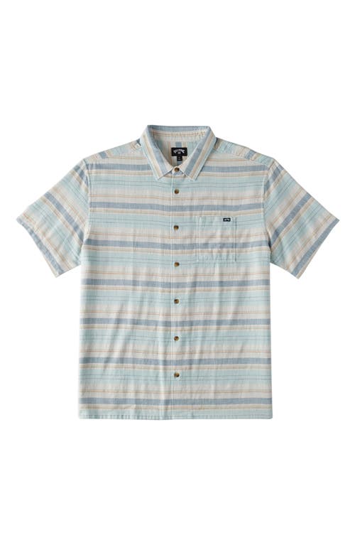 Billabong Kids' All Day Stripe Short Sleeve Button-Up Shirt at