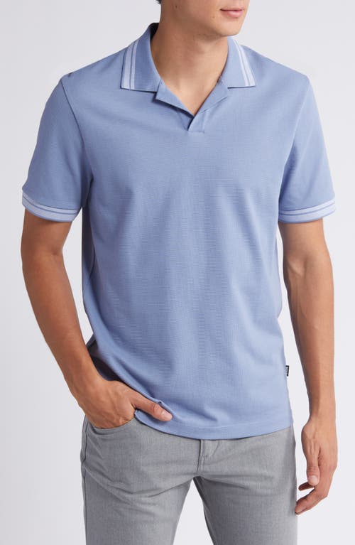 Shop Hugo Boss Boss Pye Polo In Open Blue