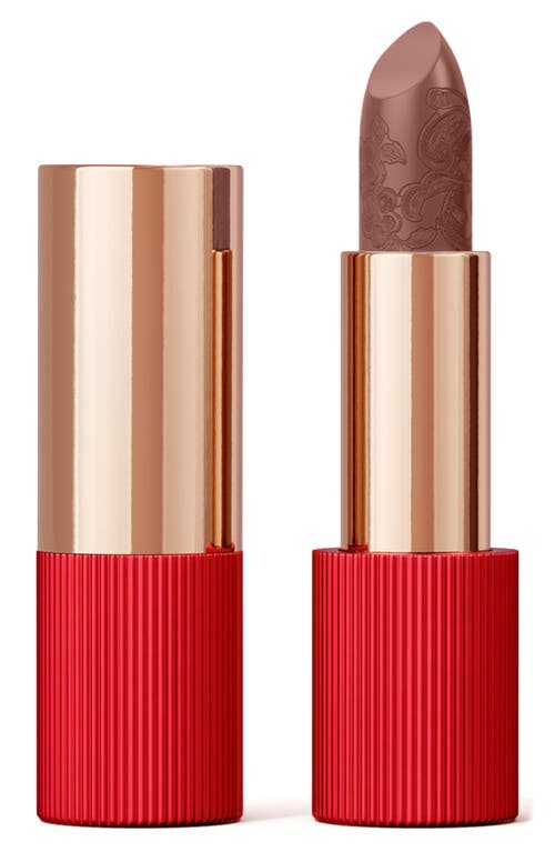 Refillable Matte Silk Lipstick in Auburn Red