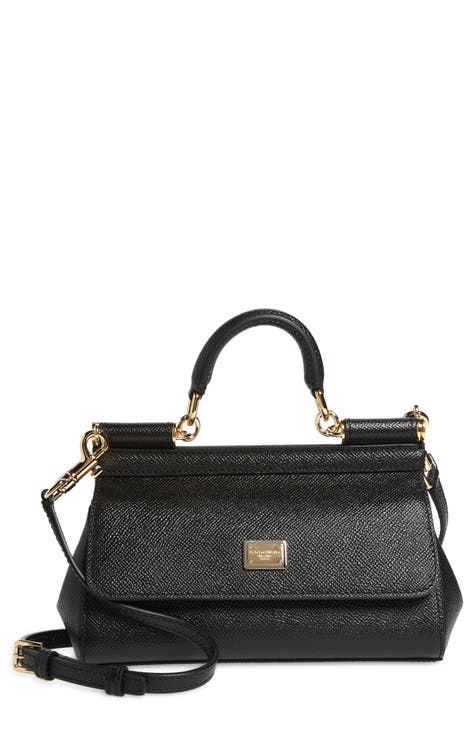 Small Sicily East West Leather Satchel
