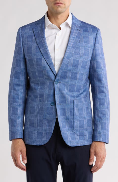 Check Soft Jersey Blazer